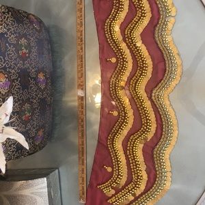 Turkish silk gold coin belt